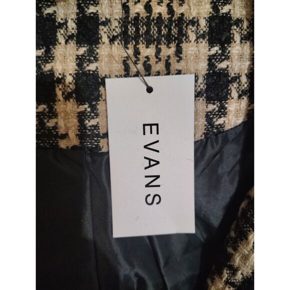 NWT Evans Jacket Megan Size 26/28 Plaid Tweed Fall Winter Plus Size Curvy - Picture 4 of 5